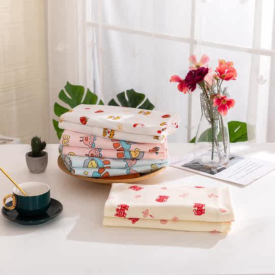 a类儿童棉布 卡通针织面料纯棉宝宝婴儿睡衣柔软床品布料亲肤磨毛