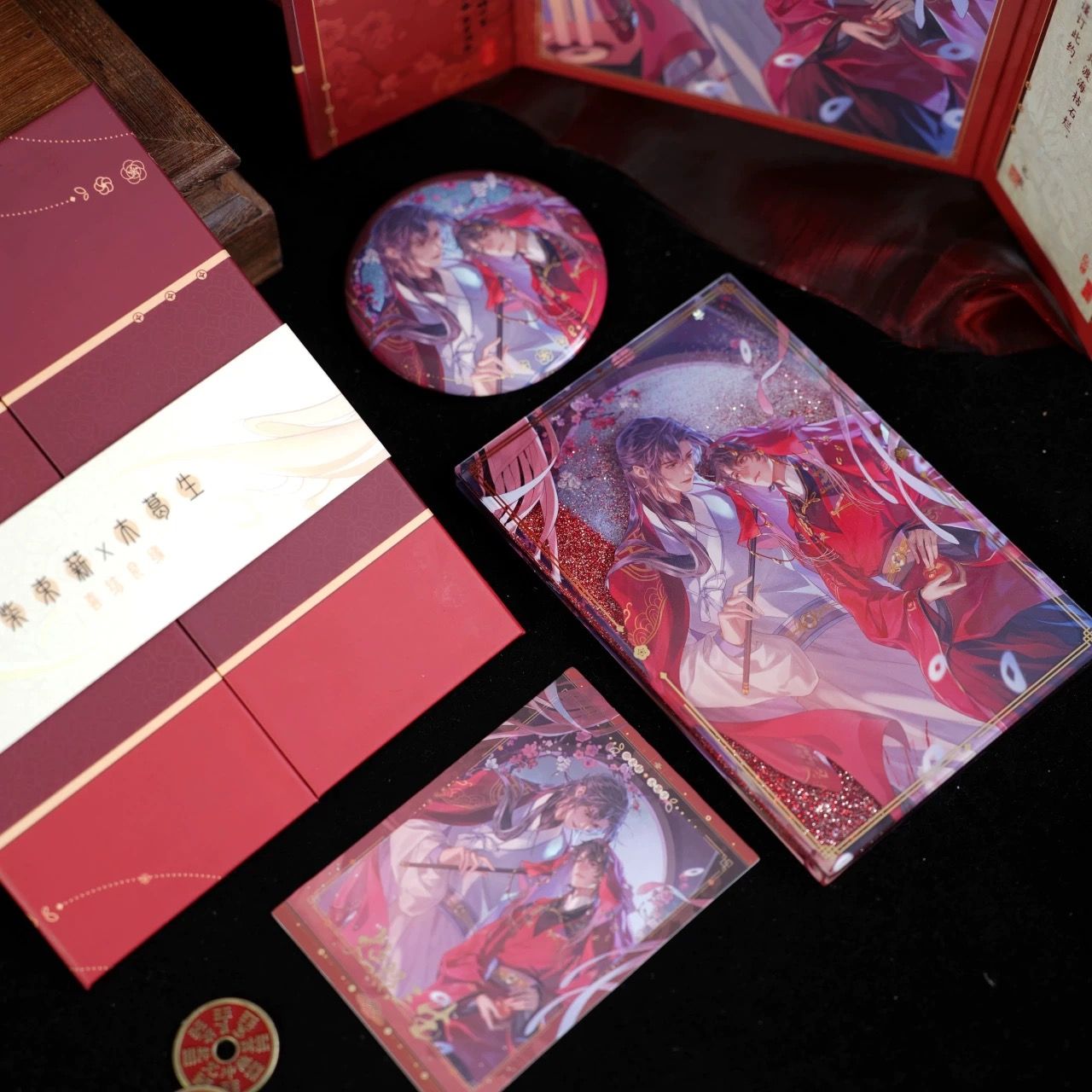 官方正版 红白囍-相依系列 烛照三生徽章拍立得周边 - 图0