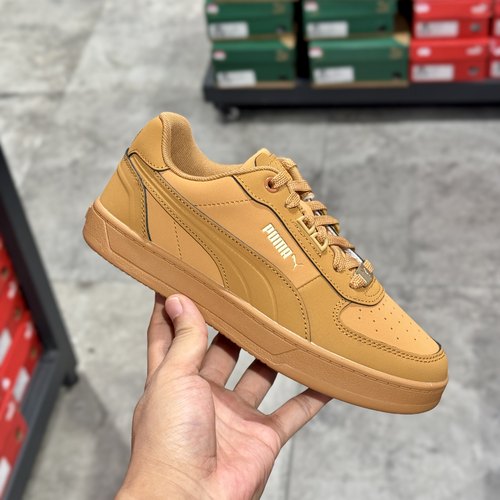 彪马PUMA新款男女情侣磨砂皮小麦色软底透气运动休闲板鞋405755 - 图0