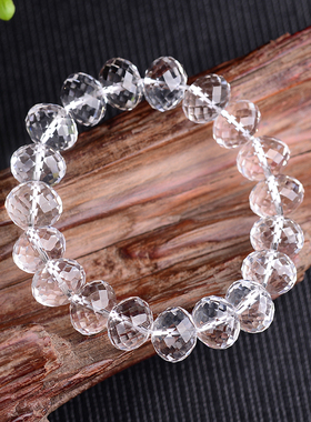 天然白色透明手饰手链串
