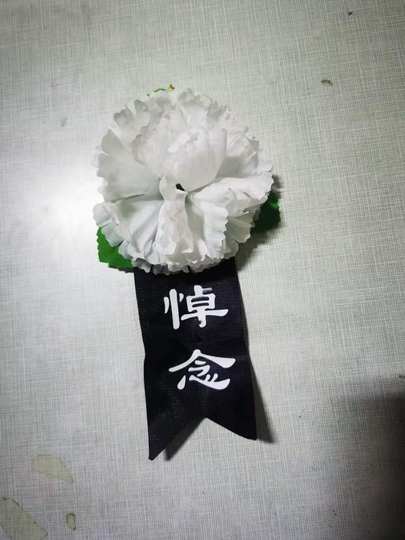 白事胸花追悼会清醒胸前佩戴殡葬丧葬大号布灵堂祭奠祭祀殡仪用品