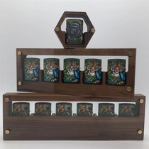 zippo lighter display case zippo display case lighter collection box black walnuts solid wood preservation containing box