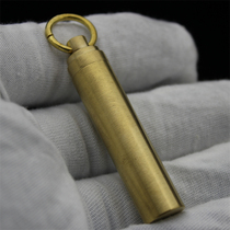 Brass portable small oil jug carry-on special oil jug lighter kerosene bottle round fit zippo oil seal