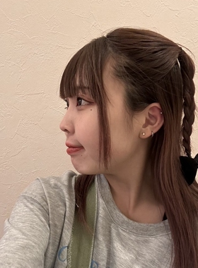 HENGKE简约钛钢女耳圈