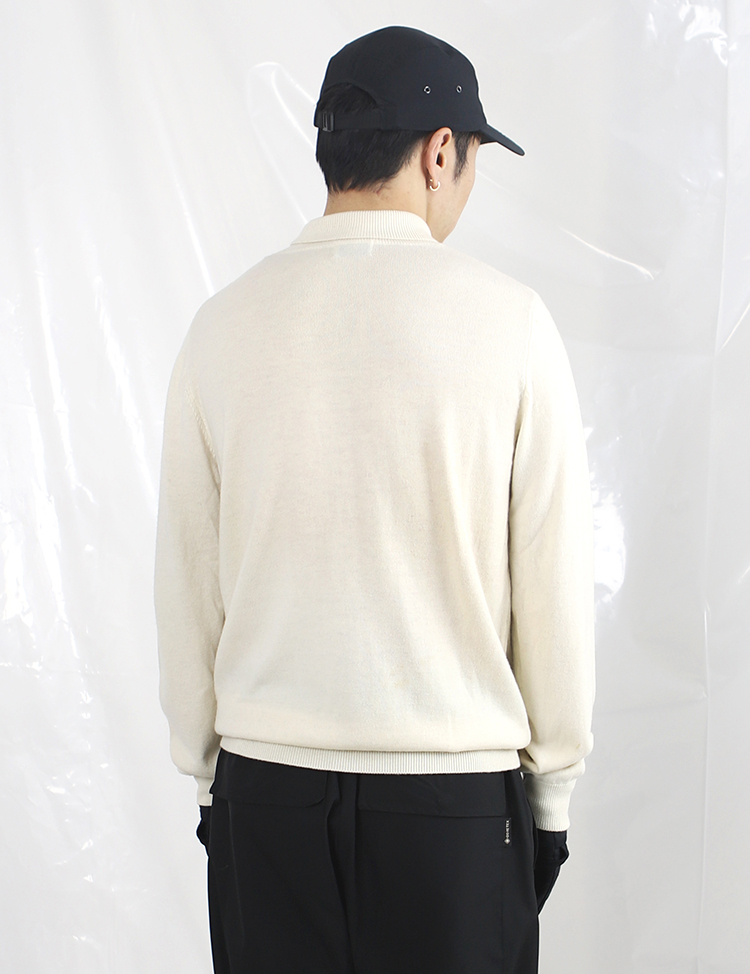 LAST HEIRS 黑白纯色套头圆领不扎半高领羊绒羊毛打底针织毛衣 - 图1