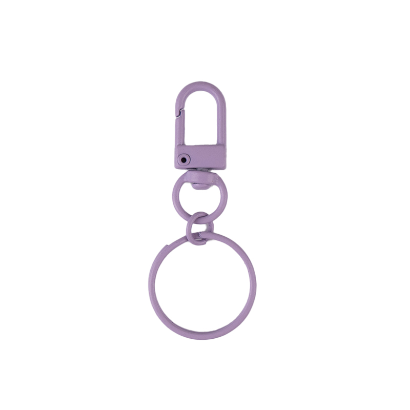 彩色书圈合金宠物龙虾扣加卡圈钥匙扣钥匙圈小门扣五金箱包扣 - 图3