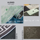 Irregular special-shaped living room carpet household anti-slip and water-absorbent