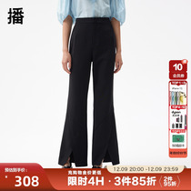 Podcast pants 2023 Autumn mall with the same crossover microlakline female BDQ3KD0592