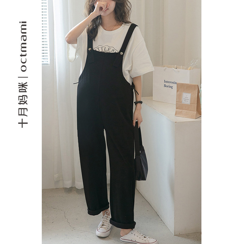【新品】十月妈咪孕妇裤春季背带裤子 十月妈咪孕妇背带裤