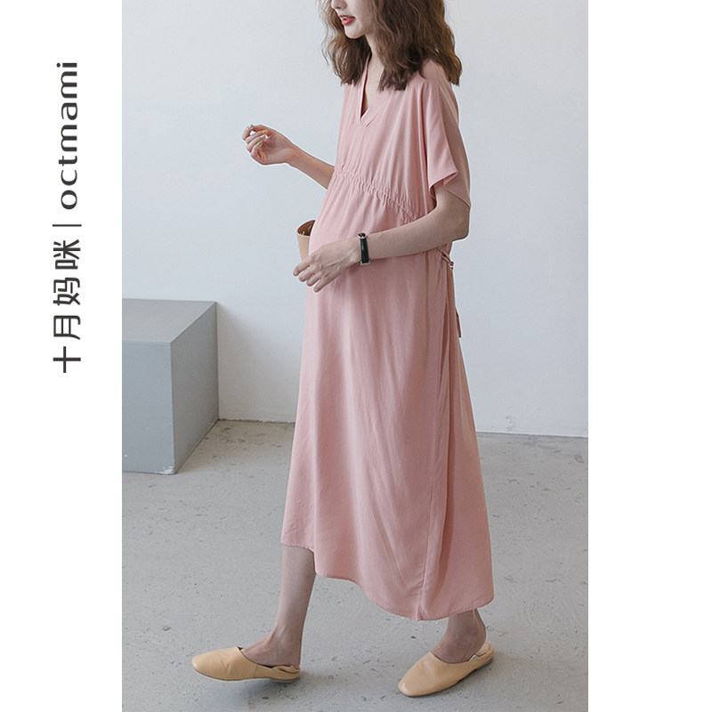 【新品】十月妈咪夏季孕妇休闲外穿 十月妈咪连衣裙