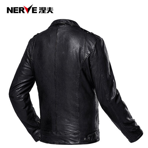 NERVE涅夫摩托车骑行皮衣男机车夹克赛车服四季通用防摔耐磨夏季 - 图2