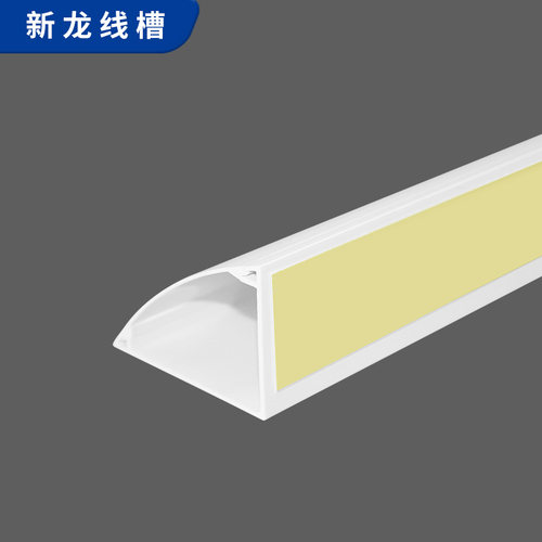 10号PVC墙角阴角隐形地线槽 塑料电线网线明装三角弧形保护管 - 图0