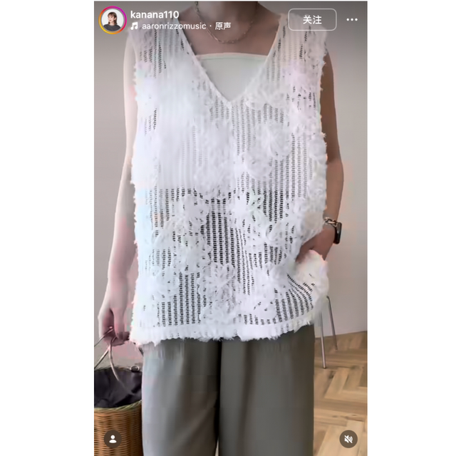 Niche 2026 Summer Mesh Hollow 3D Flower V-Neck Vest ເສື້ອຂະຫນາດນ້ອຍ