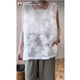 Niche 2026 Summer Mesh Hollow 3D Flower V-Neck Vest ເສື້ອຂະຫນາດນ້ອຍ
