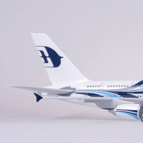 带灯45cm马来西亚航空飞机模型380客机仿真空客马航A380航模摆件 - 图0