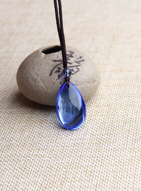 蓝水晶项链蓝水晶挂件