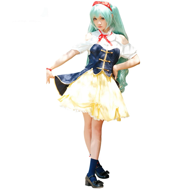 О в ㄦ ㄦ Vocaloid cos miku   osplay цепь