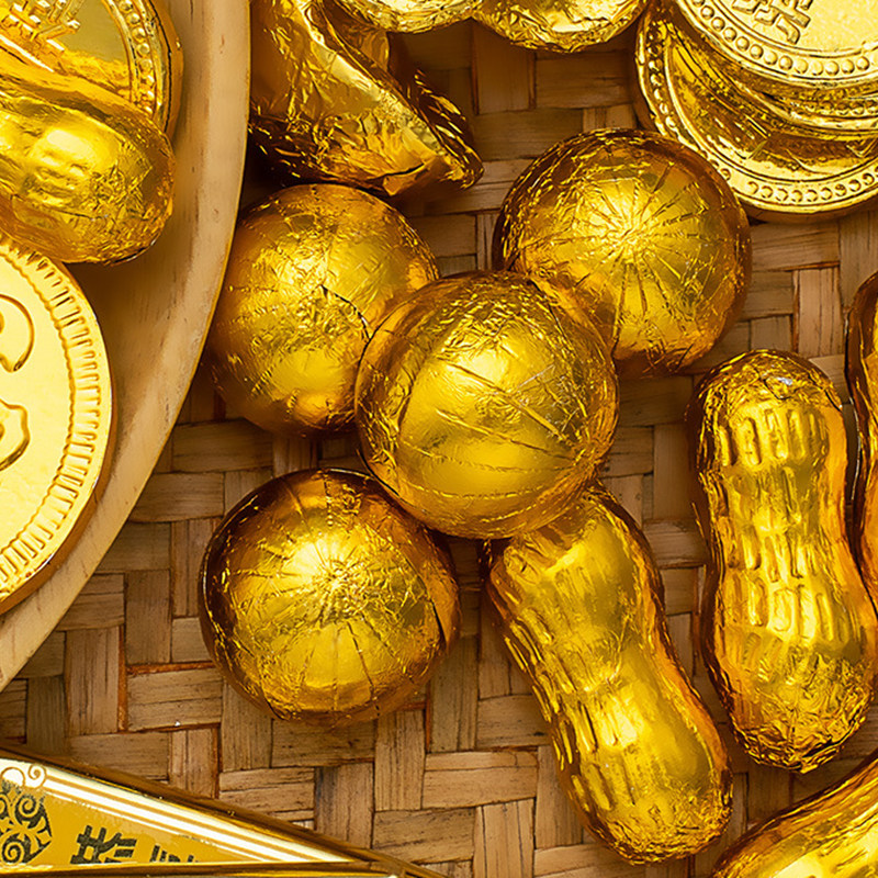 金币代可可脂巧克力蛋糕装饰元宝花生金条祝寿婚庆烘焙摆件,淘宝优惠券,粉丝福利购,淘宝优惠卷