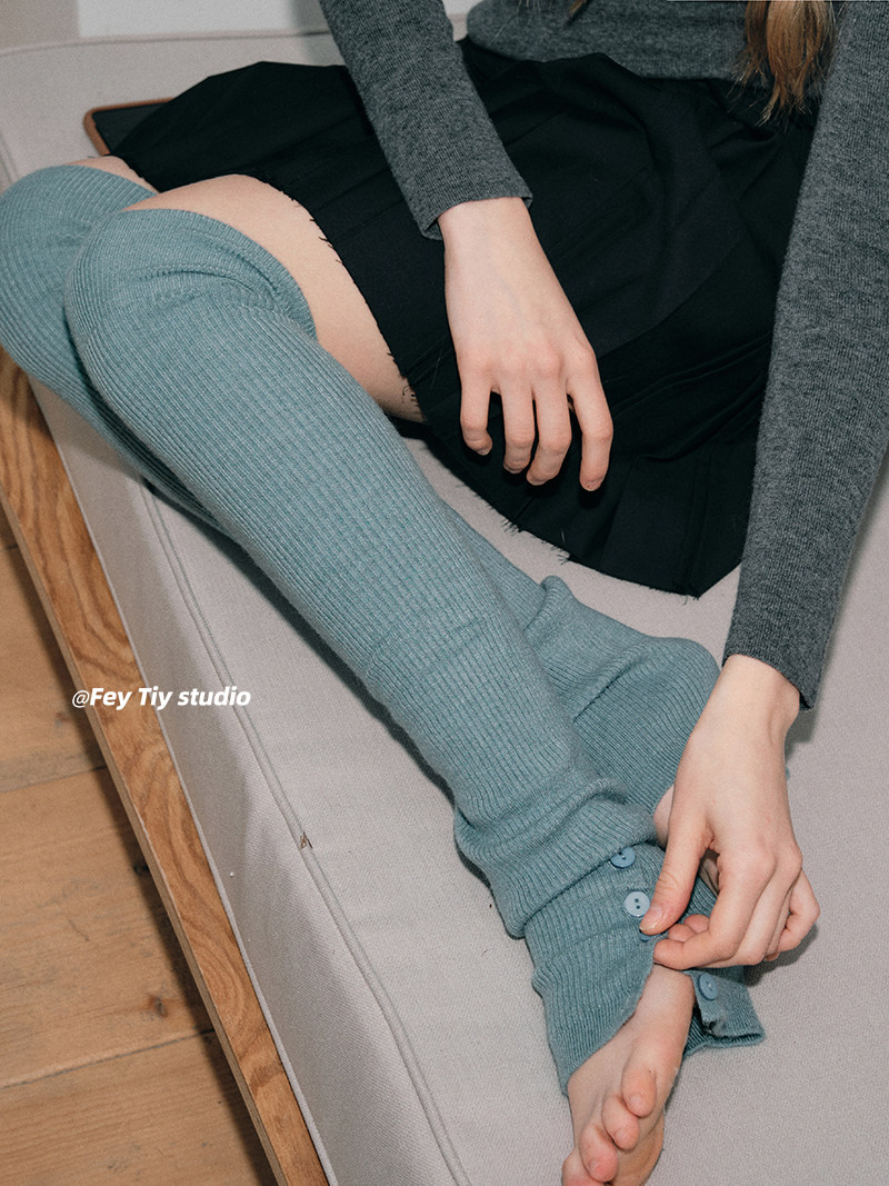 FeyTiy 定制过膝针织长筒袜套加长专业瑜伽运动堆堆腿套秋冬保暖,淘宝优惠券,粉丝福利购,淘宝优惠卷