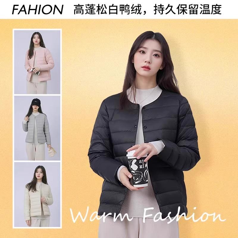 combo/康博2024年秋冬新款简约轻薄内搭保暖立领羽绒服外套女款
