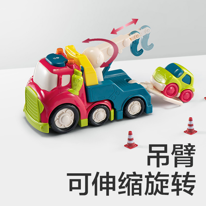 babycare声光垃圾车bctoys工程车儿童玩具男孩吊车拖车城市交通车 - 图1