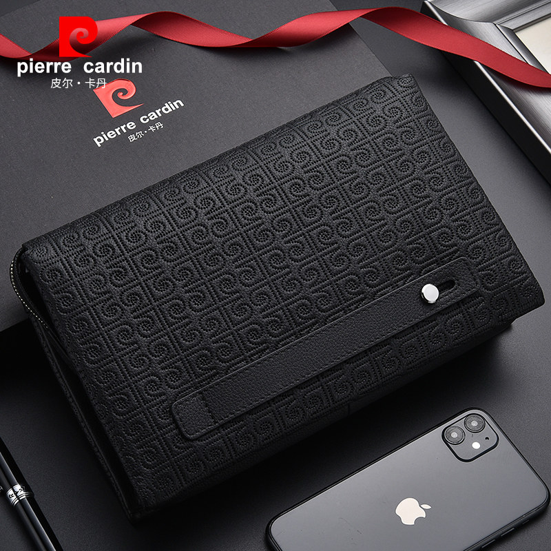 皮尔卡丹男士真皮大容量软密码男包 敏福服饰男士包袋