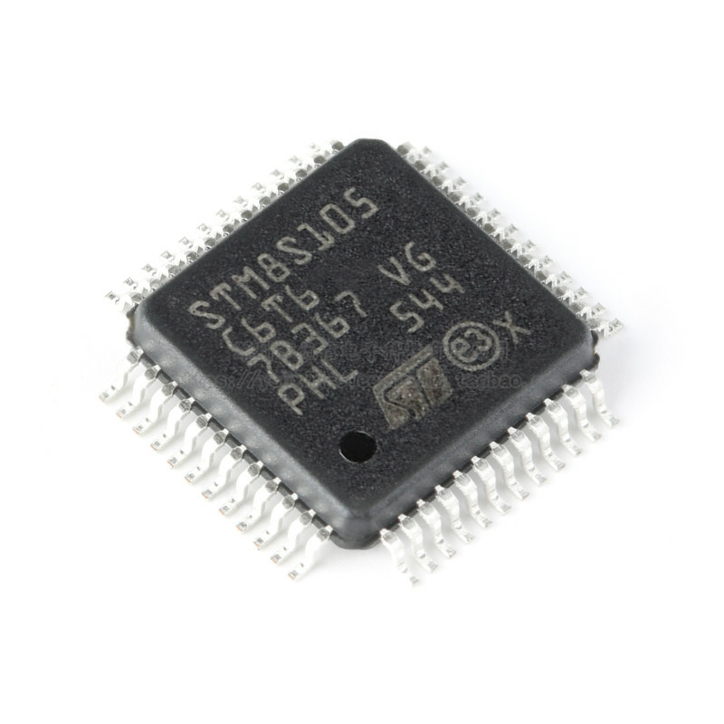 原装正品 STM8S105C6T6 LQFP-48 16MHz/32KB闪存/8位微控制器-MCU - 图0