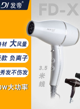发帝X8吹风机超轻大功率负离子恒温护发理发店发廊专用风筒网红款