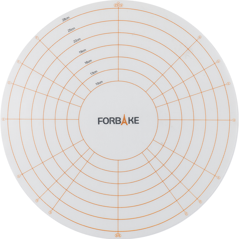 法焙客蛋糕裱花转台防滑垫硅胶加厚圆形裱花台垫子带刻度烘焙工具-图3
