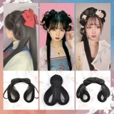 Новый костюм Hanfu WIG Своевременный Templopen Древнее стиль булочки моделирования, мягкие говяжьи роговые пакеты