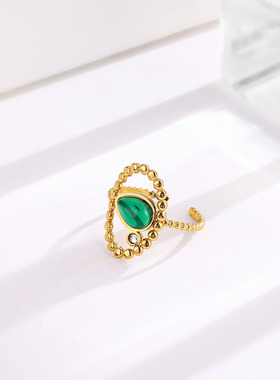 钛钢戒指不掉色小众设计食指网红