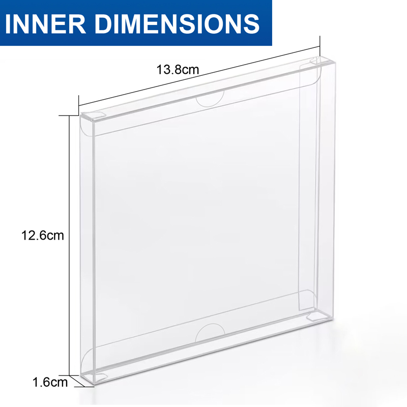 CD专辑唱片透明展示盒收藏保护收纳壳PS游戏光盘碟包装封套防尘罩 - 图0