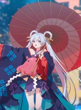 超时空辉夜姬cos伞月见八千代