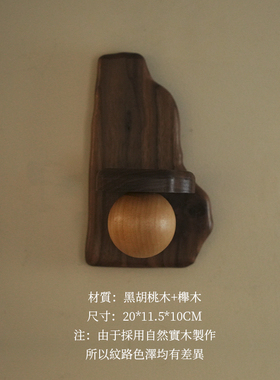 YIMU小野泡泡玛特摆件盲盒磁吸发光夜灯实木壁饰置物架挂件墙饰