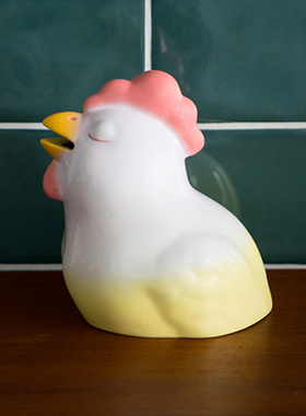 稀奇艺术陶瓷摆件向京作品《梦幸福-鸡》存钱罐配礼物包装