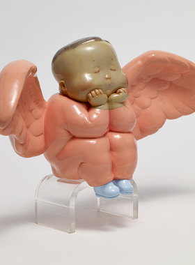 稀奇艺术天使比比雕塑摆件