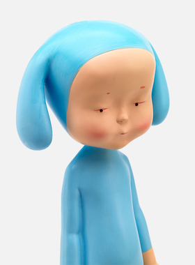 稀奇限量玻璃钢留下可爱风雕塑