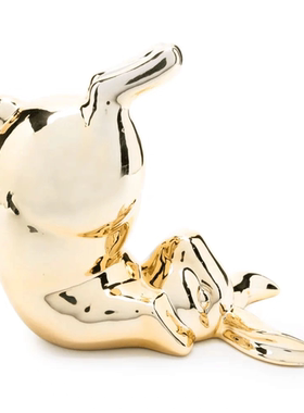 POLSPOTTEN金色陶瓷錢箱