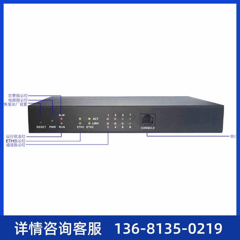 votelmix 三汇 SMG1000-D8O/S 8口外线FXO/内线FXS SIP 模拟语音 - 图2