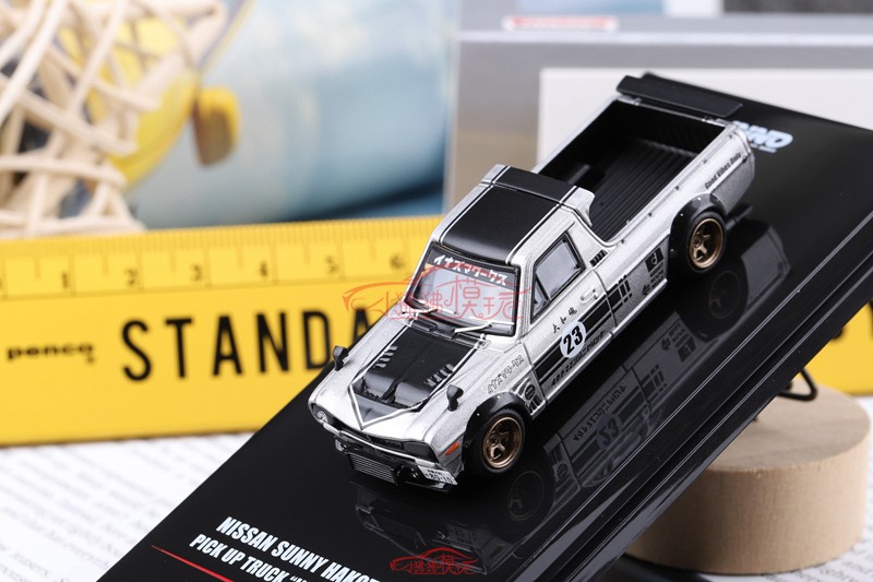 现货INNO 1:64尼桑SUNNY HAKOTORA皮卡PICK UP TRUCK汽车模型23# - 图0