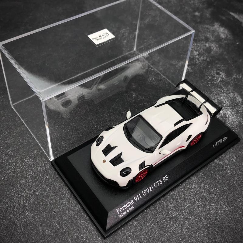 现货TW迷你切Tarmac Works 1:64保时捷911 992 GT3RS合金汽车模型 - 图1