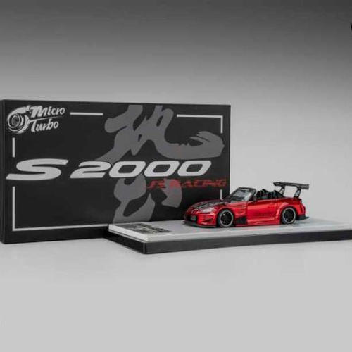 MT MicroTurbo 1:64本田S2000 JS Racing赛车 开盖版红色汽车模型 - 图0