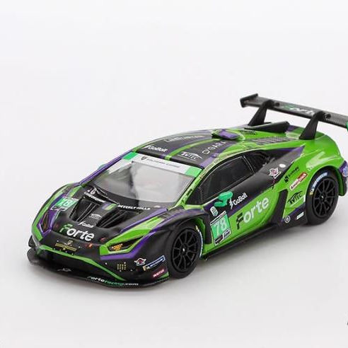MINI GT 1:64兰博基尼Huracan GT3 EVO2 78#赛车汽车模型IMSA小牛 - 图0