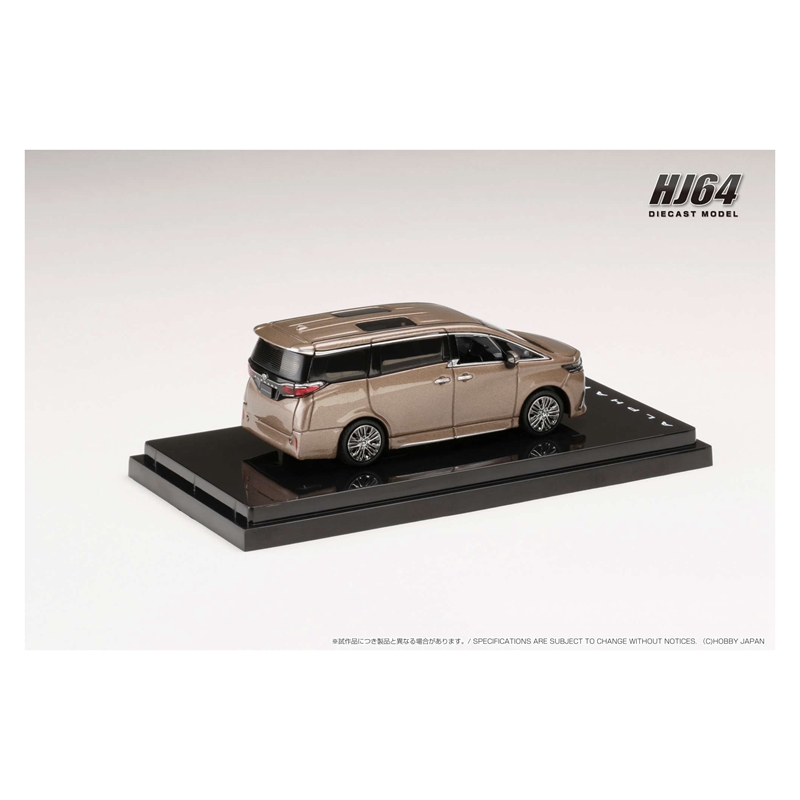 HJ Hobby JAPAN 1:64新款 丰田 埃尔法ALPHARD行政版Z汽车模型MPV - 图2