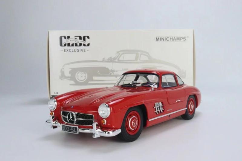 MINICHAMPS迷你切MC合金全开门1:18奔驰300SL老爷车W198汽车模型 - 图2