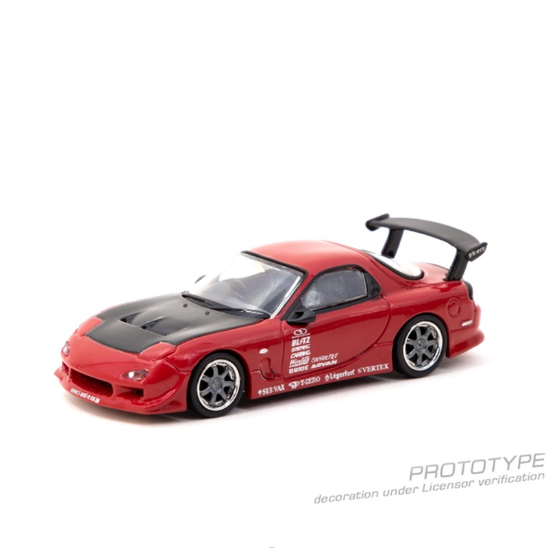 TW 现货Tarmac Works 1:64 VERTEX 马自达RX-7 FD3S RX7汽车模型 - 图3