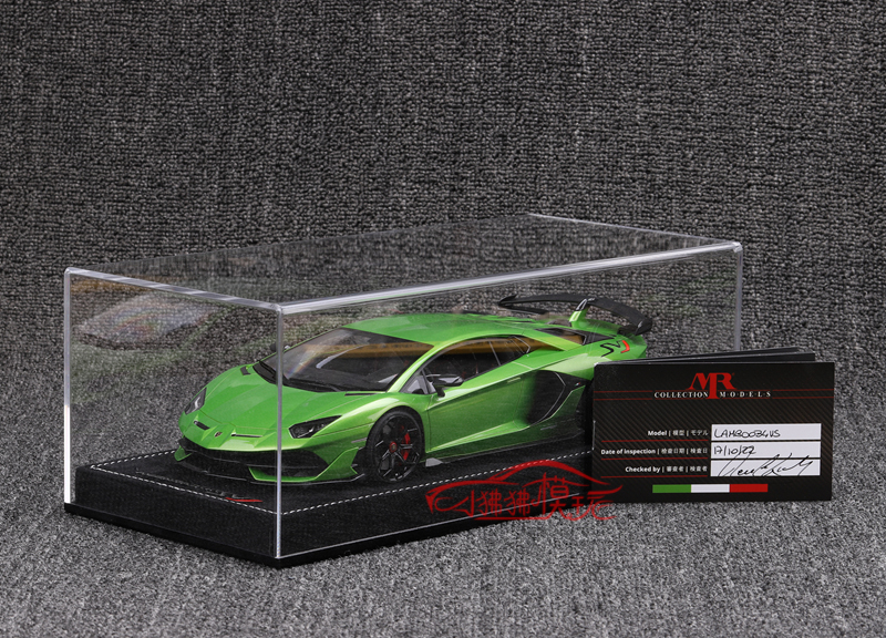 现货MR特注版1:18兰博基尼 Aventador SVJ大牛 绿色 树脂汽车模型 - 图2