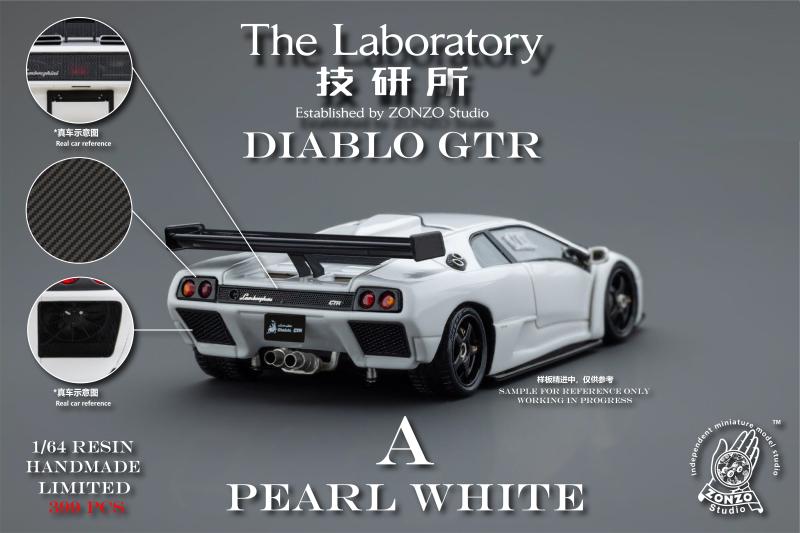 技研所1:64兰博基尼Diablo GTR迪亚波罗 大波罗 限量树脂汽车模型 - 图0