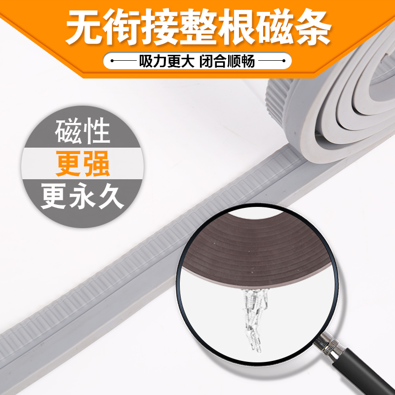 商场磁性自吸透明挡风软门帘 加厚冬磁铁隔断空调超市家用pvc门帘 - 图2