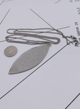 K271夸张质感时尚潮流气质名媛街拍几何黄铜镀真金创意金属项链女